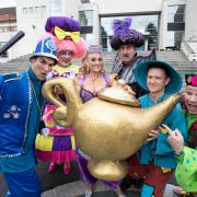 Stroke of genie-us: The stars of Aladdin are all set for this year's Malvern Theatres panto.