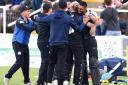 WIN: Worcestershire Rapids celebrate their win over Yorkshire Vikings