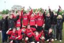 AFC Malvern celebrate after winning silverware last season - now the new season is almost upon us