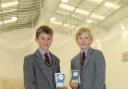 Young cricket aces Bertie Michael and Arthur Sweeting. Picture: THE ELMS SCHOOL