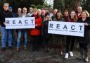 Villagers and Cllr Jeremy Owenson campaigning against the quarry in 2020