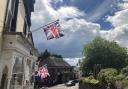 PATRIOTIC: Union flags in Malvern.