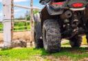 A quad bike rider has been given a formal warning by police
