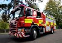 FIRE: Emergency services were called to a food van fire in a field at the Upton Blues festival this morning.