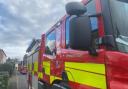 Fire crews were called to a vehicle found in water