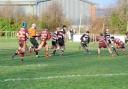 Action shots from Malvern's 47-10 defeat at home to Stow