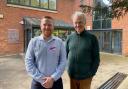 Rob Tyler, Area Manager at Freedom Leisure, and Cllr John Gallagher, Portfolio Holder for Resources at Malvern Hills District Council