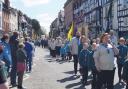 This year's St George's Day Parade took place in Ledbury with groups from the district marching through the town centre