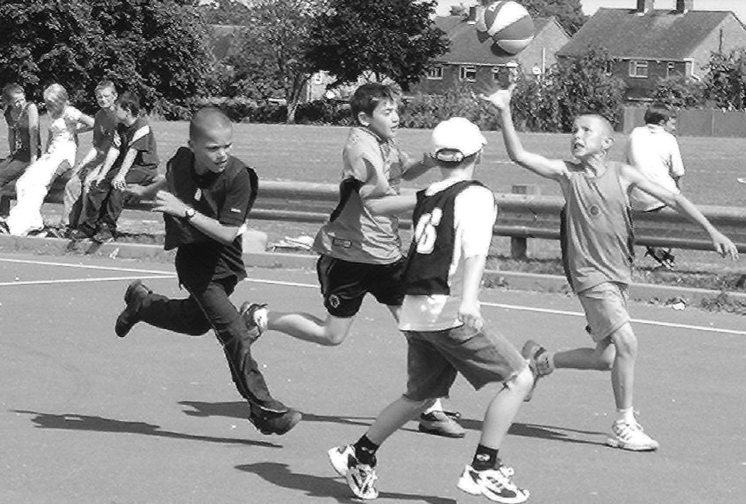 YOUNGSTERS enjoyed basketball, football and tennis at a playscheme in Pound Bank in August 2003. Summer Sport Zone was a scheme set up by Malvern Hills District Council and offered free activities for children aged 11-14