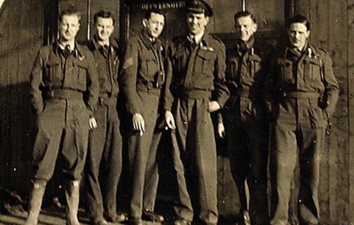 George Chesterton with his crew pictured in 1943.