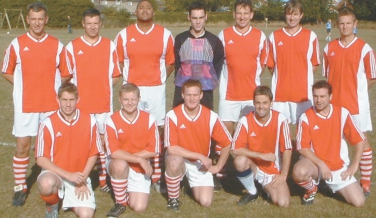 Members of Callow End-based Old Bush FC, who played in the Worcester & District Football League Sunday Division Two in the 2003-04 season