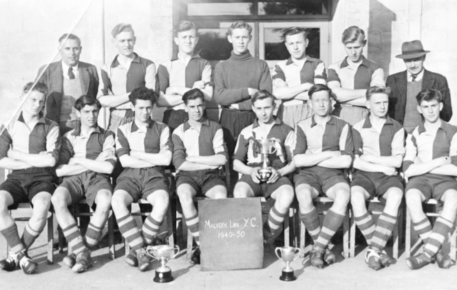 Graham Tipping supplied this picture to the Gazette in 2003, showing Malvern Link Youth Club in the 1949-50 season. Pictured outside the club are back row, from left, club leader Mr Haggar, Alan Poyner, David Spencer, Peter Hill, Graham Tipping, Derek