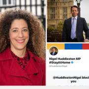 BLOCKED! Mid Worcestershire MP Nigel Huddleston has blocked a Labour rival on social media