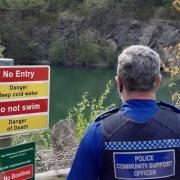 POLICE have been monitoring a quarry known to attract intruders. 