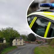 He crashed near Bromyard after drinking the night before. Picture: Google Maps