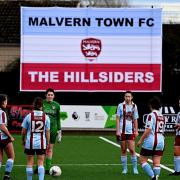 Malvern Town Women warming up for a game last season
