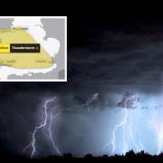 WARNING: The Met Office has placed a yellow weather warning for thunder on Malvern