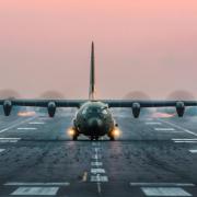 RAF: Lockheed C-130J Hercules to fly over Tenbury Wells.