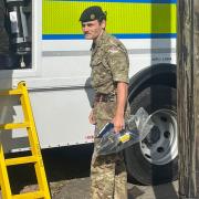 A bomb disposal officer at the scene