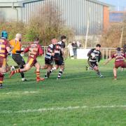 Action shots from Malvern's 47-10 defeat at home to Stow