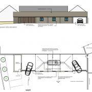 Plans for a new car wash building in Malvern Link