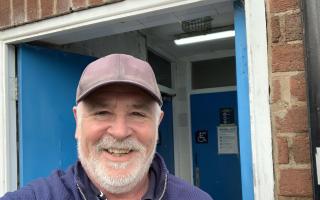 FEELING FLUSH: County councillor Martin Allen outside Upton's Lower High Street toilets which are getting a clean-up