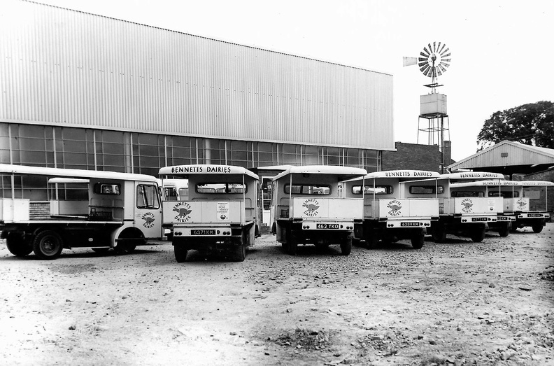 Bennetts electric milk floats 1964. Picture: Changing Face Of Worcester
