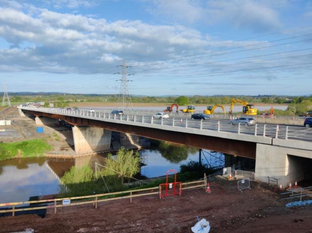 Malvern Gazette: Carrington Bridge opened to traffic for the first time last year