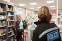 SHOP: Police speak to owners of Grace Cards and Books. Picture: 'THEGREATREOPENING'/Youtube