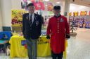 Peter Storry and Patrick Mewton have been raising money for the Poppy Appeal