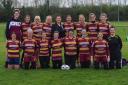 Third: Malvern RFC Ladies Touch Rugby Team enjoy a third place finish in touch rugby tournament.