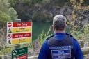 POLICE have been monitoring a quarry known to attract intruders. 