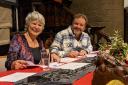 Mary Rowswell and Martin Roberts at the auction