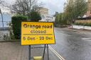 Grange Road will be partially closed for much of December