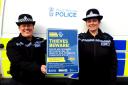 PC Tredwell of Priory & Wells Police Team and PCSO Slatter of Pickersleigh and Chase Police Team