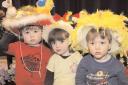 Jenson Rushton, Rebecca Lee and Benjamin Phillips, all aged two, from Madresfield Early Years.