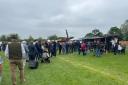 A long queue for the Beefy Boys at the Three Counties Showground