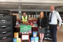 Supermarket donates food to school as part of campaign.