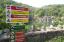 The council is warning people not to swim in the quarry
