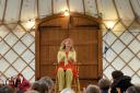 Internationally renowned storyteller Cat Weatherill at the Great Malvern Festival of Stories for Children last year