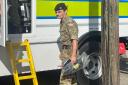 A bomb disposal officer at the scene