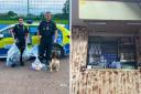 SEIZED: Illegal tobacco and cigarettes have been seized by West Mercia Police hidden in a wall in a Malvern shop