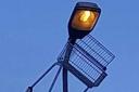 A trolley has been spotted on top of a lamppost in Malvern