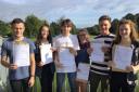 SUCCESS: Students at Hanley Castle High School near Upton celebrate their GCSE results in August