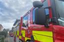 Fire crews were called to a vehicle found in water
