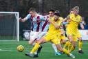 Malvern Town in action against Yate Town