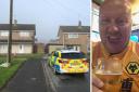 ACCUSED: Damien Homer and the scene in Haresfield Close, Warndon