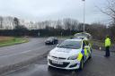 SCENE: A police cordon at the A44 Spetchley Road after the crash