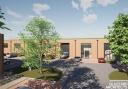 PLAN: Artist's impressions of the proposed warehouse off Station Road in Upton: Picture: Glazzard Architects
