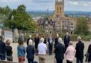 Mayor of Malvern, Cllr Nick Houghton delivered the proclamation of King Charles III.